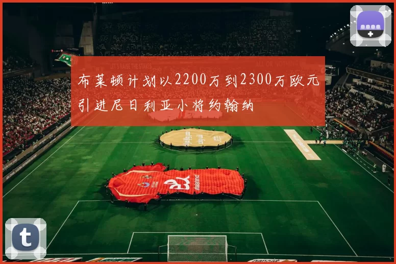 布莱顿计划以2200万到2300万欧元引进尼日利亚小将约翰纳